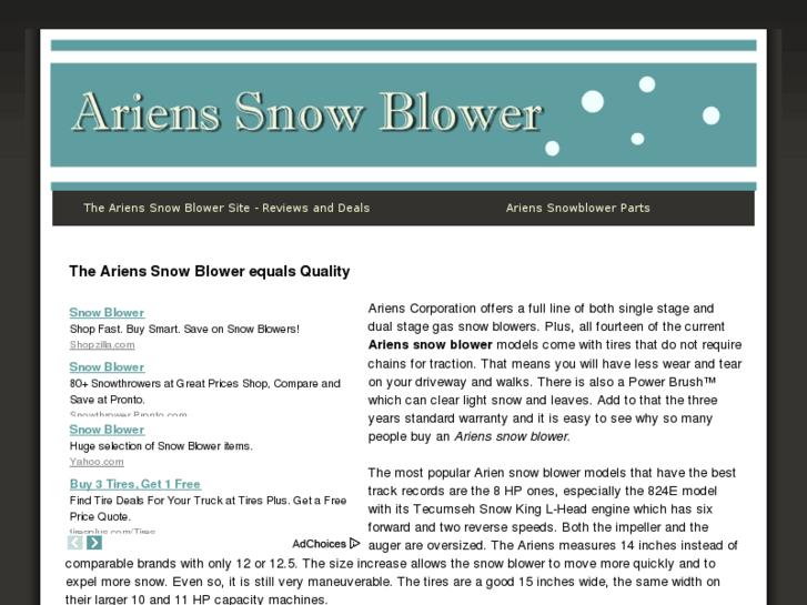 www.arienssnowblower.org