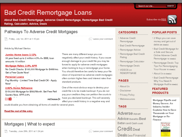 www.badcreditremortgageloans.com