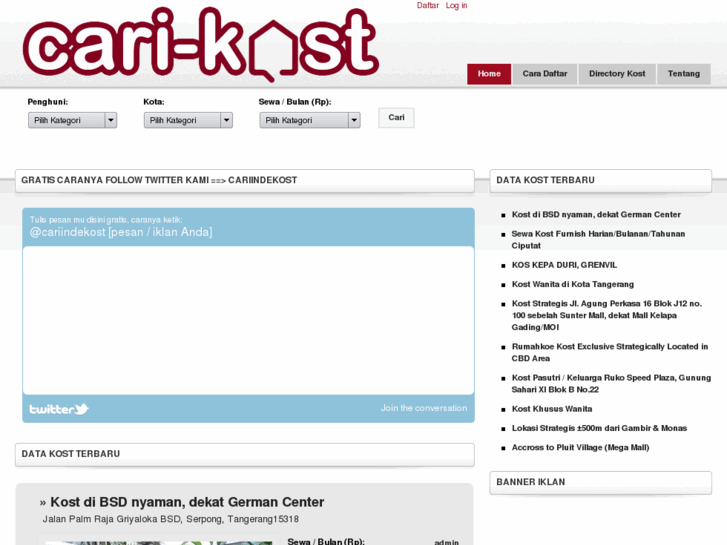 www.cari-kost.com