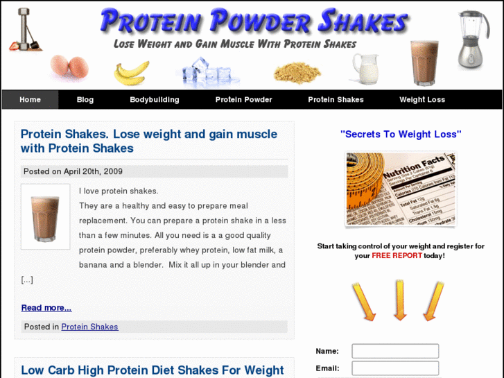 www.proteinpowdershakes.com