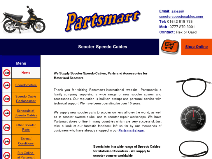 www.scooterspeedocables.com
