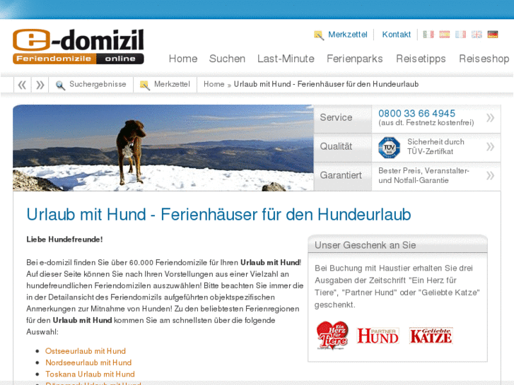 www.unterkunft-mit-hund.com