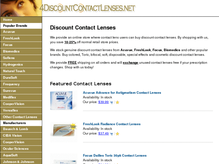 www.4discountcontactlenses.net