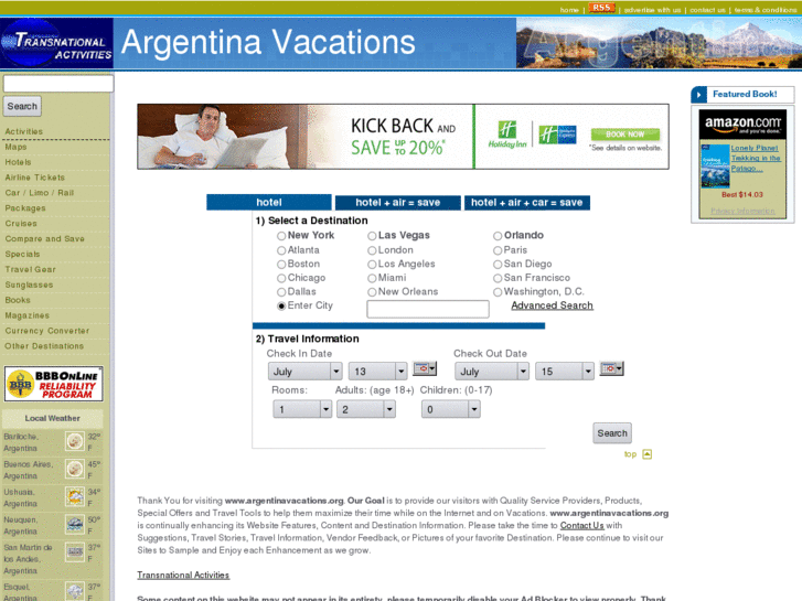 www.argentinavacations.org