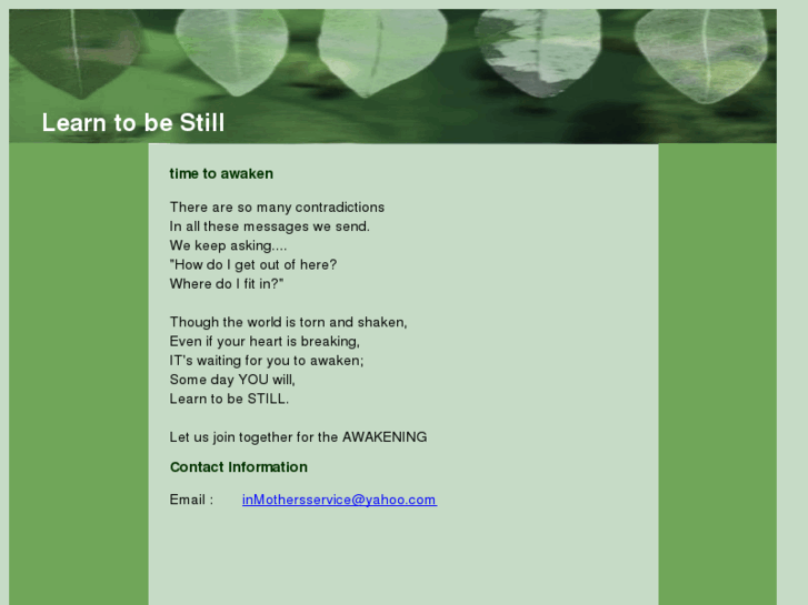 www.learntobestill.info