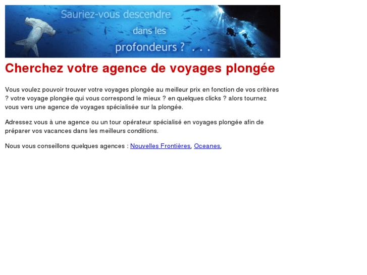 www.agencevoyagesplongee.com