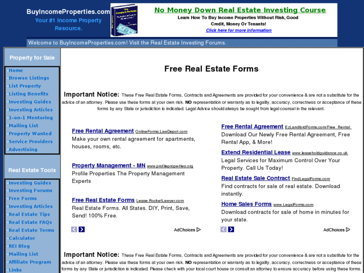 www.freerealestateforms.net