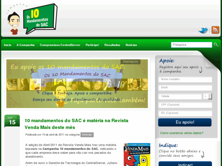 www.mandamentosdosac.com.br