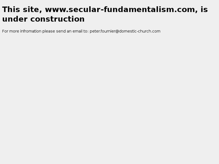 www.secular-fundamentalism.com