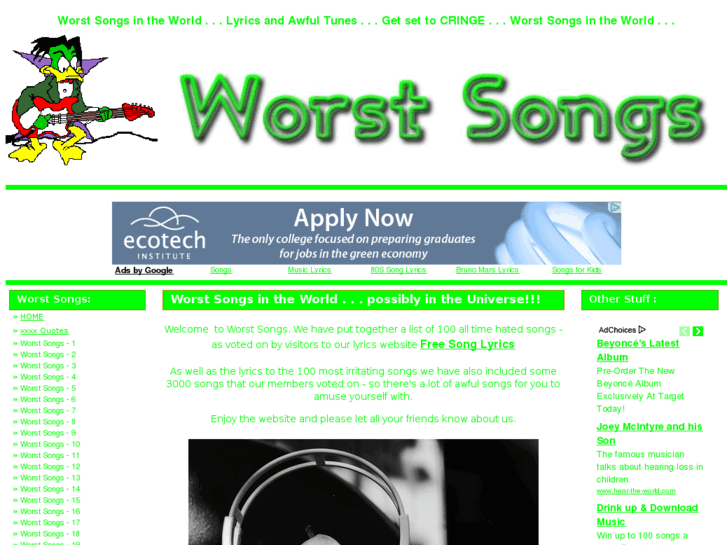 www.worst-songs.com