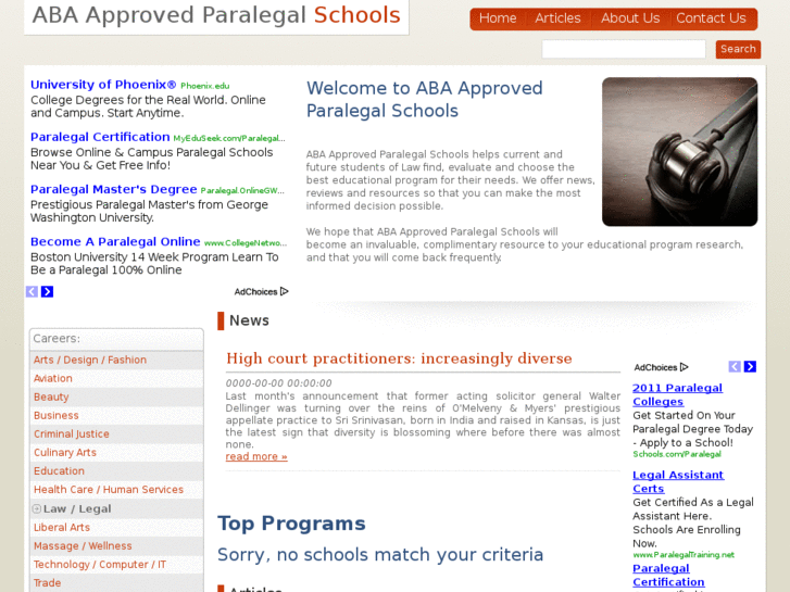 www.abaapprovedparalegalschools.com