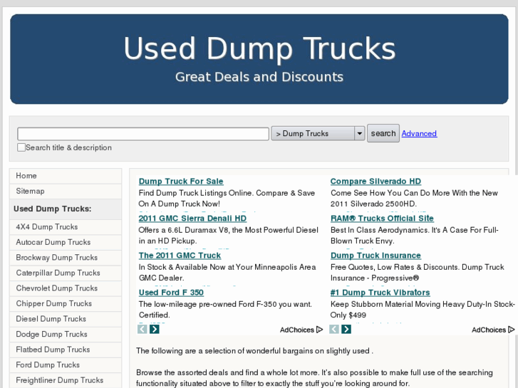 www.cheapdumptrucksforsale.com