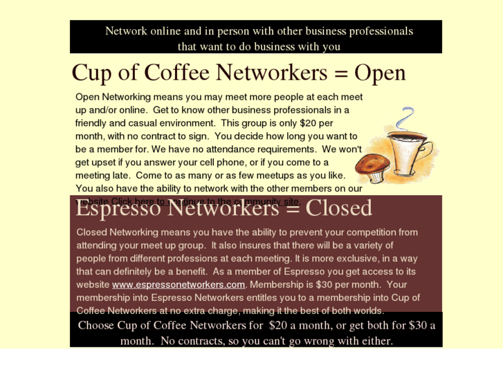 www.cupofcoffeenetworkers.com