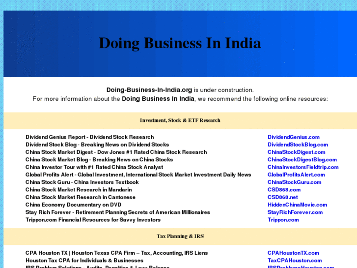 www.doing-business-in-india.org