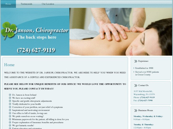 www.drjansonchiropractor.com