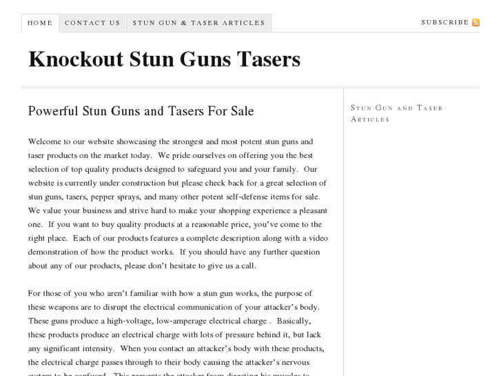 www.knockoutstungunstasers.com