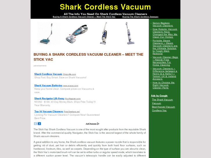 www.sharkcordlessvacuum.com