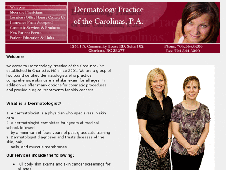 www.dermatologypracticenc.com