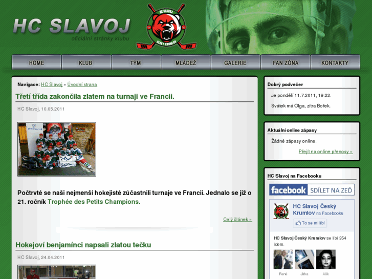 www.hcslavoj.cz