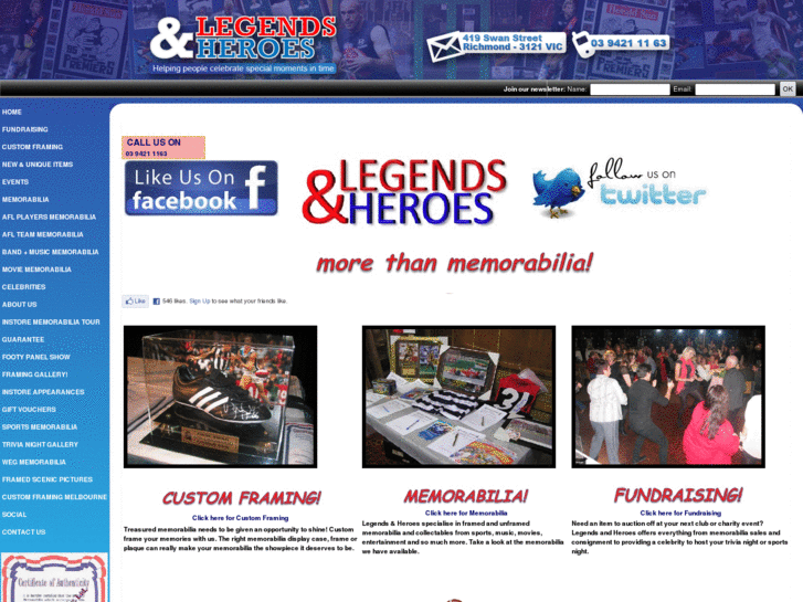 www.legendsandheroes.com.au