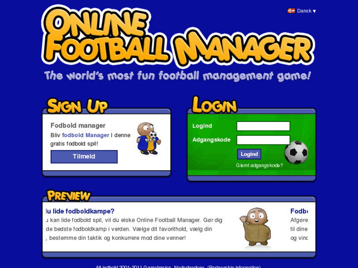 www.onlinefodboldmanager.com