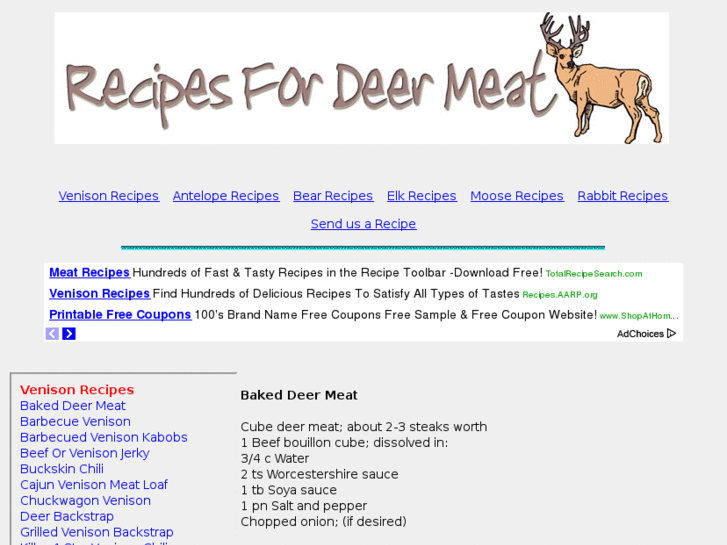 www.recipesfordeermeat.com