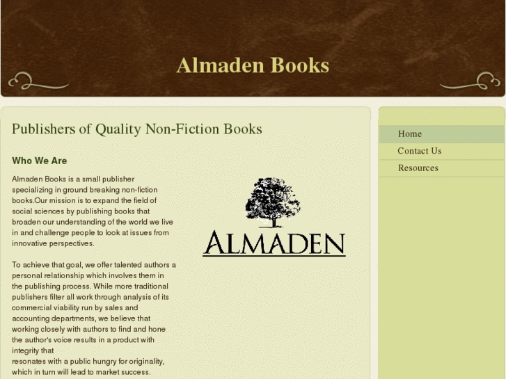 www.almadenbooks.com