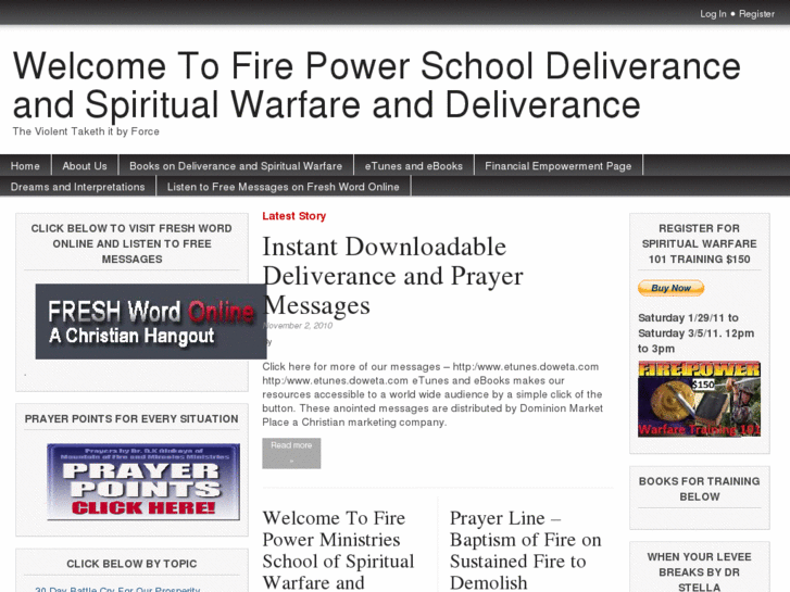 www.deliveranceministrytraining.com