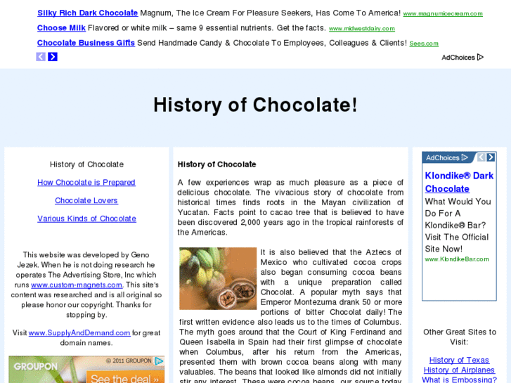 www.historyofchocolatesite.com