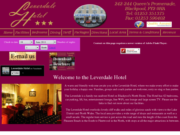 www.leverdalehotel.com