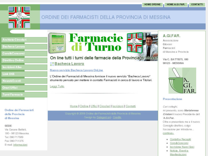 www.ordinefarmacistimessina.it