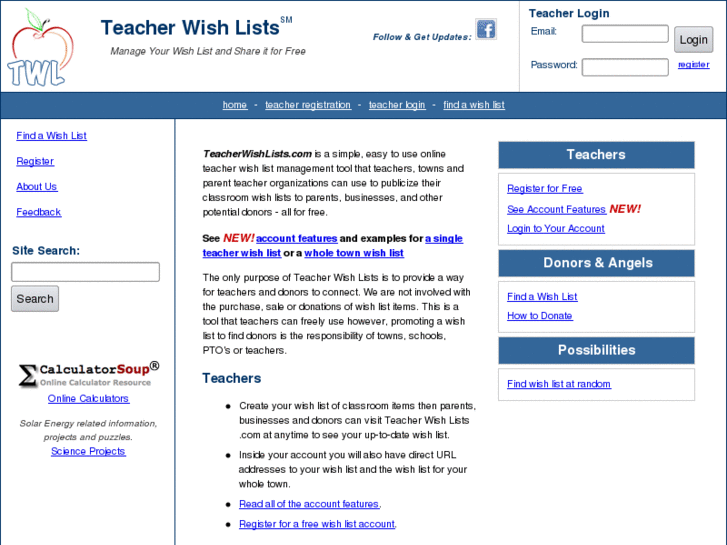 www.teacherwishlists.com