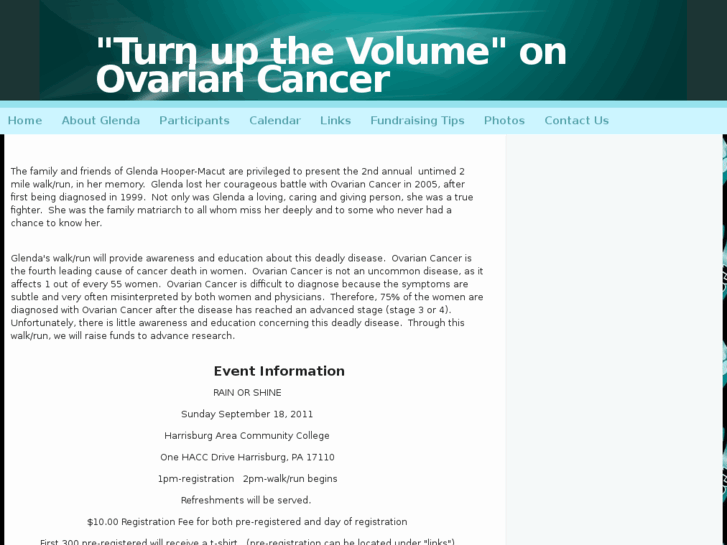 www.turnupthevolumeonovariancancer.com