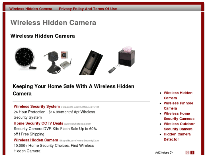 www.wirelesshiddencamera.net