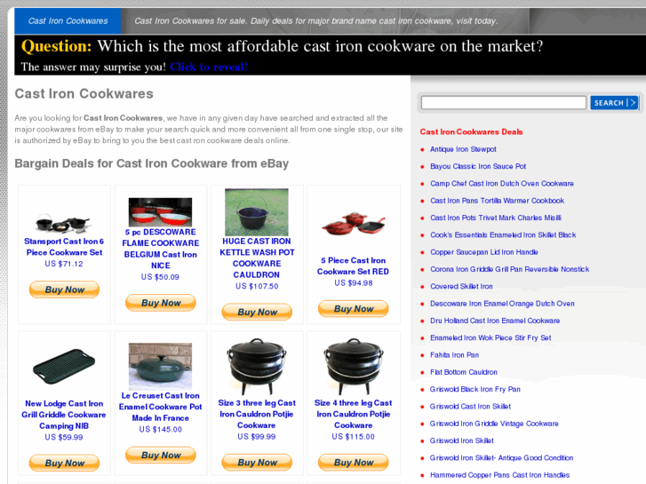 www.castironcookwares.net