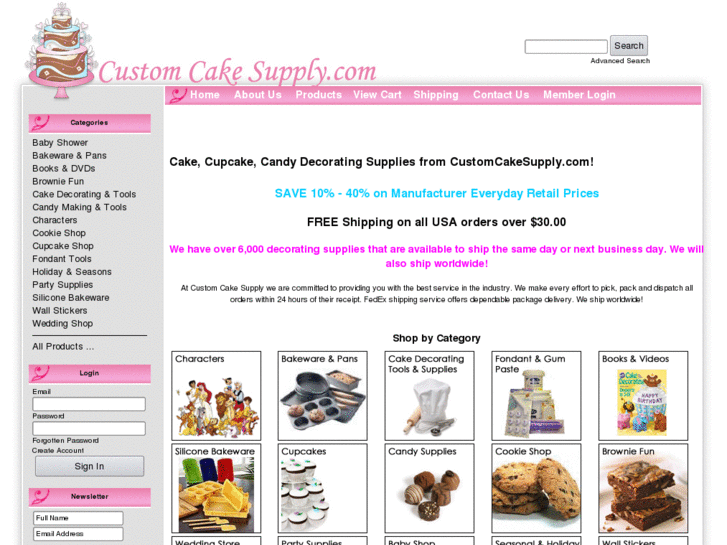 www.customcakesupply.com