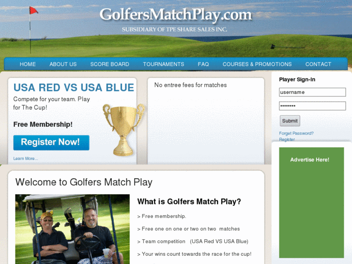 www.golfersmatchplay.com