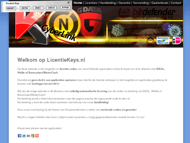 www.licentiekeys.nl