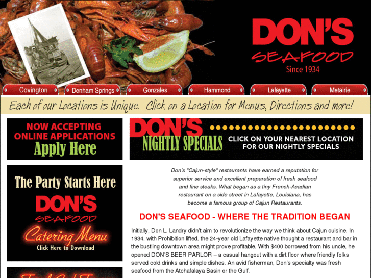 www.donsseafoodonline.com
