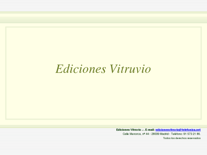 www.edicionesvitruvio.com