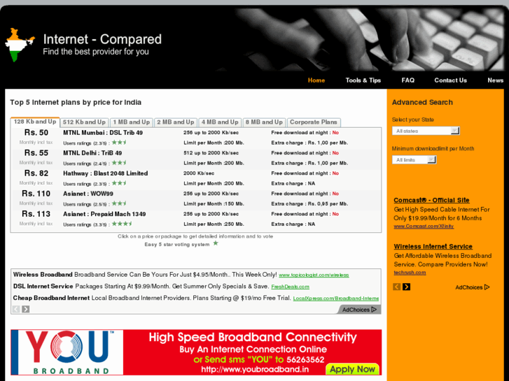 www.internet-compared.com