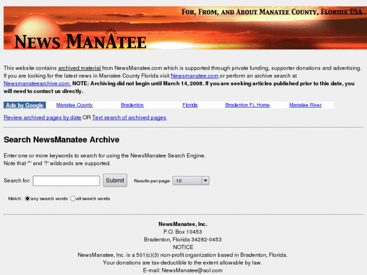 www.newsmanateearchive.com