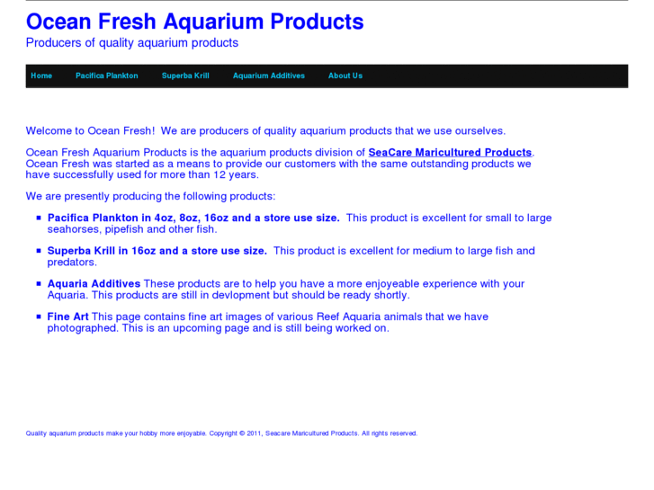 www.oceanfreshaquarium.com