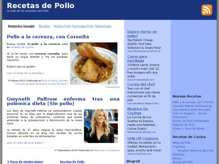 www.recetasdepollo.net