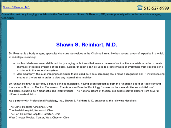 www.shawnsreinhartmd.com