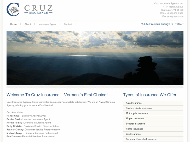 www.cruzinsurancevermont.com
