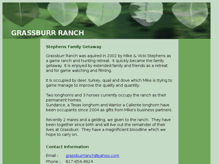 www.grassburrranch.com