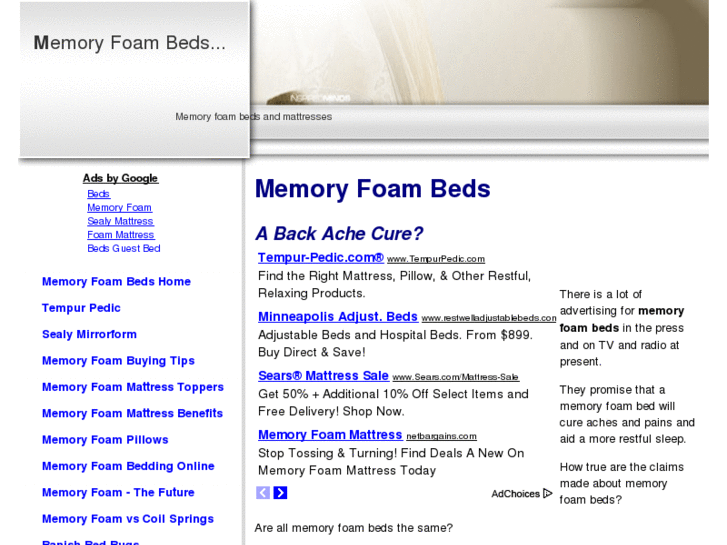 www.memory-foam-beds.co.uk