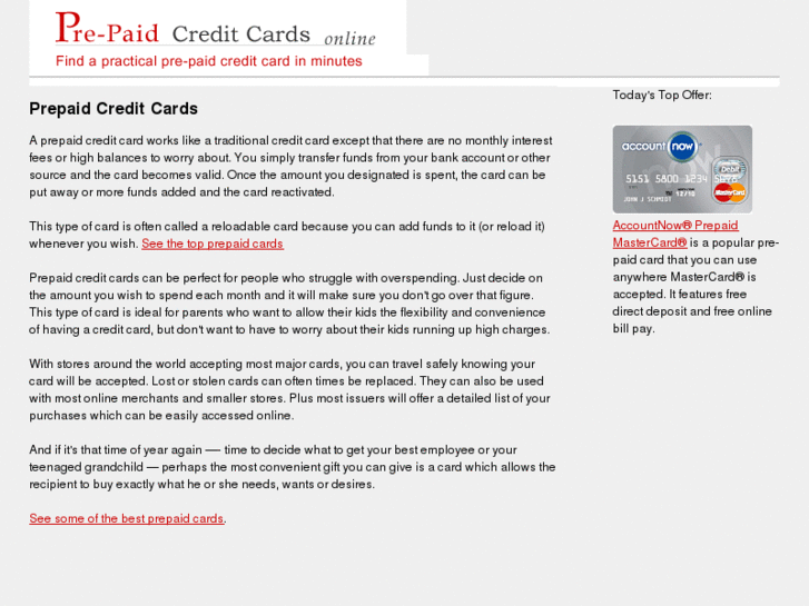 www.prepaidcreditcardsonline.net