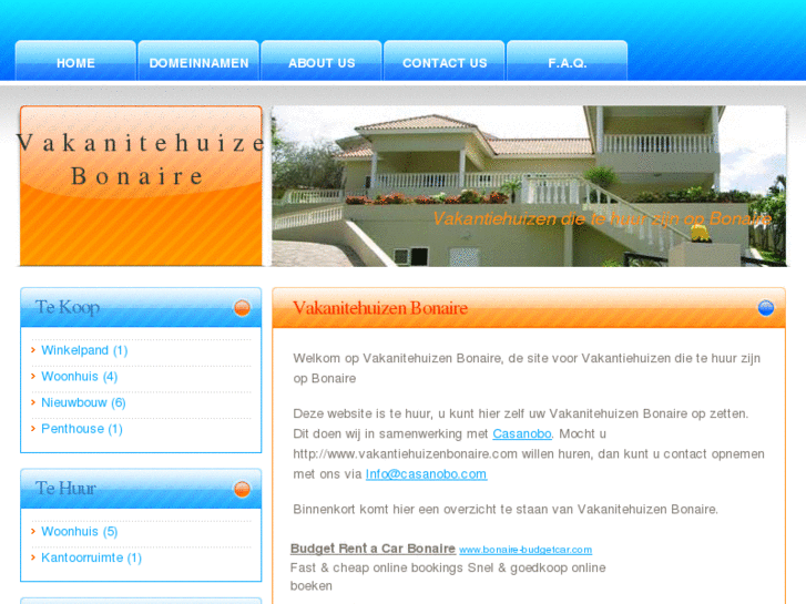 www.vakantiehuizenbonaire.com